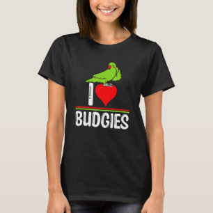 T-shirt J'adore les Perruches Mème d'oiseau mignon Perro