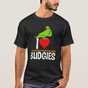 T-shirt J'adore les Perruches   Mème d'oiseau mignon Perru