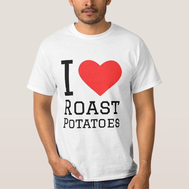 T-shirt J'adore les pommes de terre rôties (Devant)