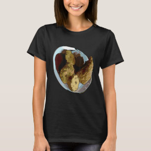 T-shirt J'adore les poulets surtout quand ils sont frits P