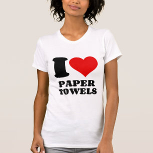 T-SHIRT J'ADORE LES SERVIETTES DE PAPIER