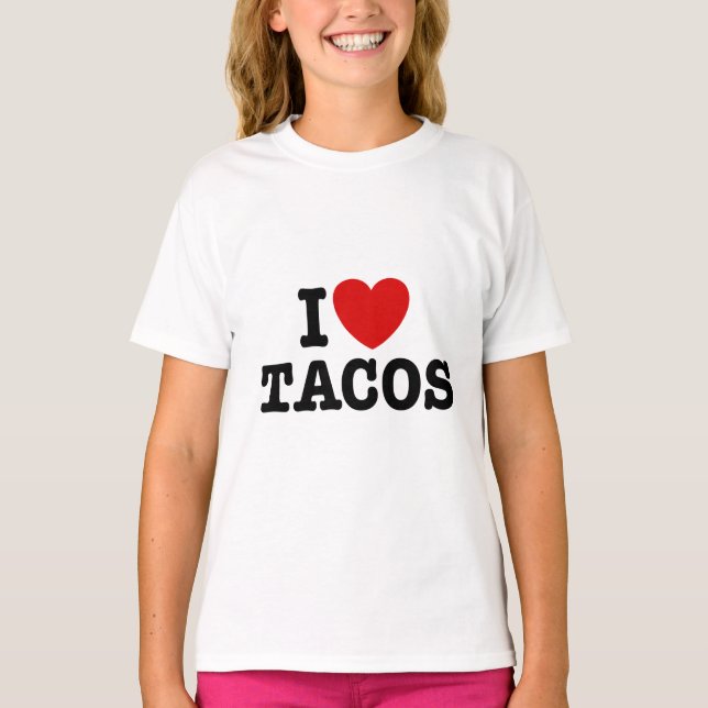 T-shirt J'adore les Tacos (Devant)