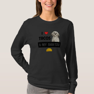 T-shirt J'adore les tacos et la nourriture mexicaine de mo