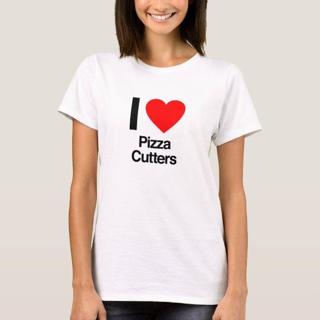 T-shirt j'adore les tailleurs de pizza (Devant)