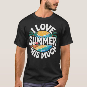 T-shirt J'adore l'été Tellement de soleil ambiance plage