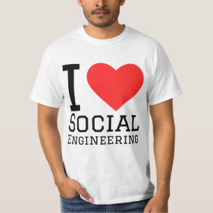 T-shirt J'adore l'ingénierie sociale