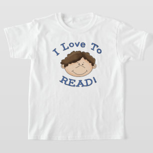 T-shirt J'adore lire le garçon