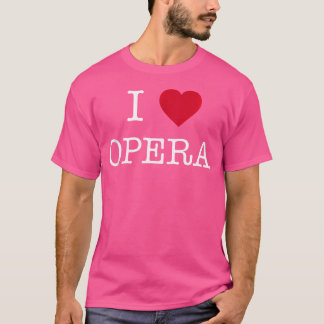 T-shirt J'adore l'opéra J'aime l'opéra