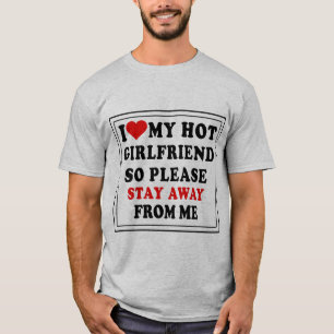 T-SHIRT J'ADORE MA CHAUDE AMIE DE FILLES SI LOIN DE MOI