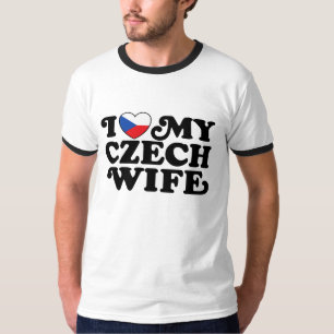 T-shirt J'adore ma femme tchèque