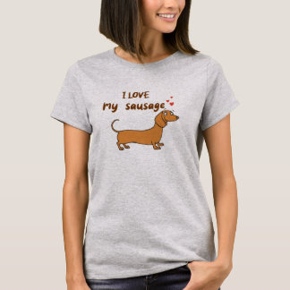 T-shirt j'adore ma saucisse