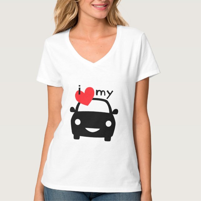 T-shirt J'adore ma voiture ! (Devant)