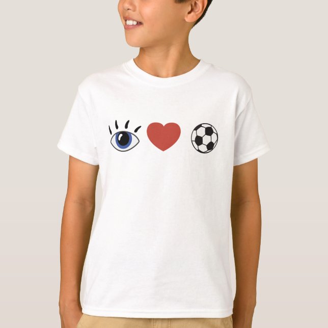 T-shirt J'adore maillot de football (Devant)