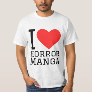 T-shirt J'adore manga d'horreur