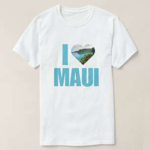 T-shirt J'adore Maui Hawaii Vacances Hawaïennes Mignonnes