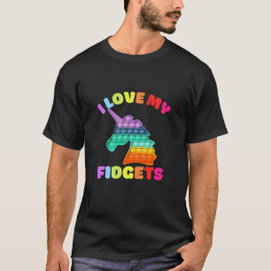 T-SHIRT J'ADORE MES FIDGETS À CHEMISE