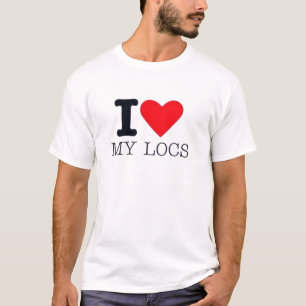T-shirt J'adore mes locs Chérie des dreadlocks Graphique T