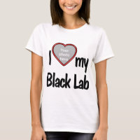 J'adore mon Black Lab Cute Red Heart Photo Frame