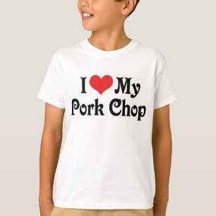 T-shirt J'adore mon côtelette de porc