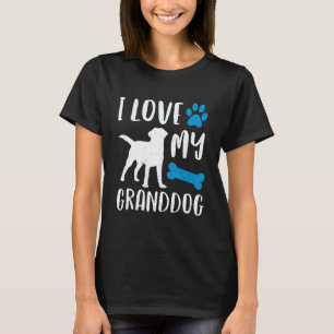 T-shirt J'adore mon grand chien Labrador Retriever Grand-m
