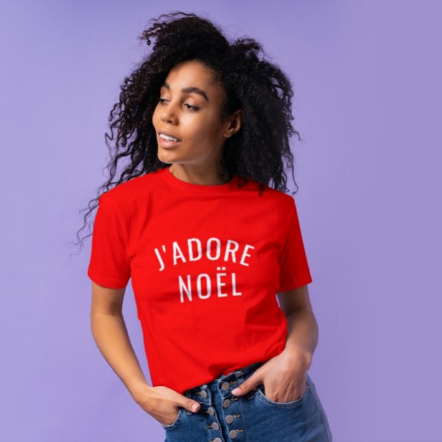 T-shirt J'ADORE NOËL aime Noël Noël Noël (Créateur téléchargé)