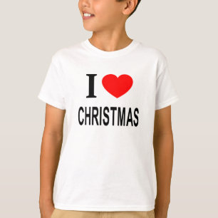 T-shirt J'adore NOËL J'aime NOËL J'ai le cœur pour NOËL