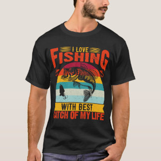 T-shirt J'adore pêcher avec
