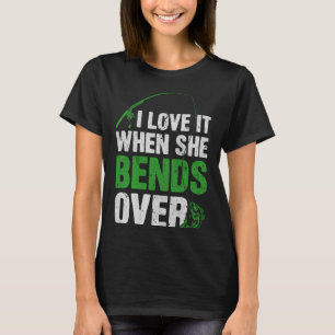 T-shirt J'adore quand elle se penche Humour pêche