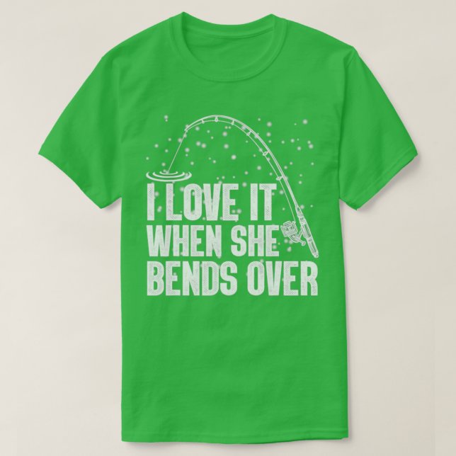 T-shirt J'adore quand elle se penche plus de 60 ans (Design devant)