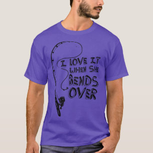 T-shirt J'adore quand elle se plie sur le cadeau pour Fish