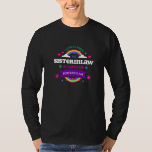 T-shirt J'adore quand ma belle-sœur m'accepte LGBTQ Dire