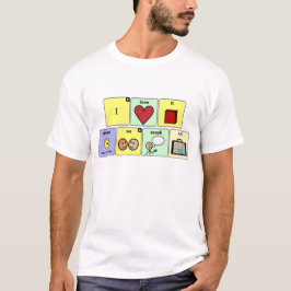 T-shirt J'adore quand on parle AAC