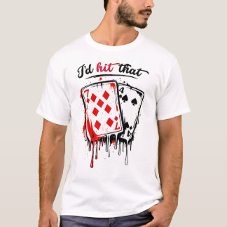 T-shirt J'Adorerais Cette Humour de Blackjack Drôle Casino