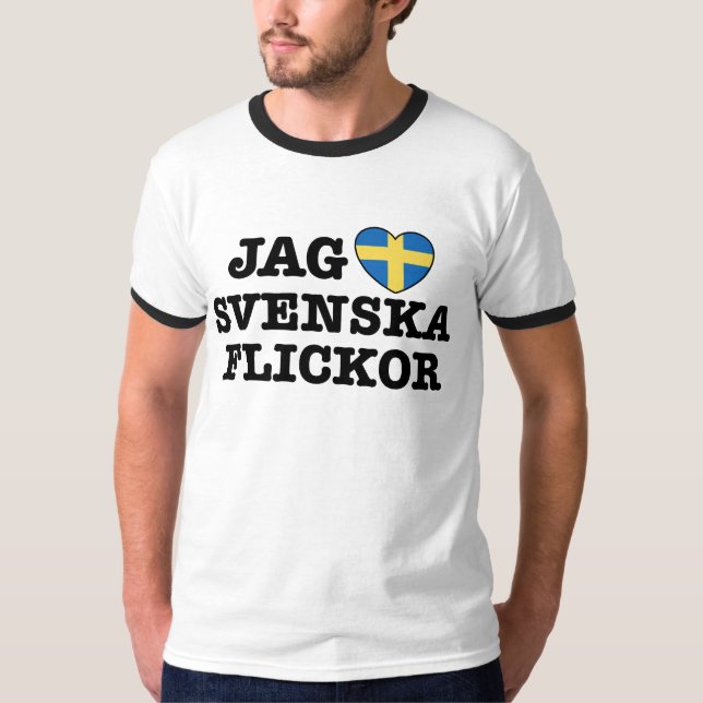 T-shirt Jag Svenska Flickor (Devant)