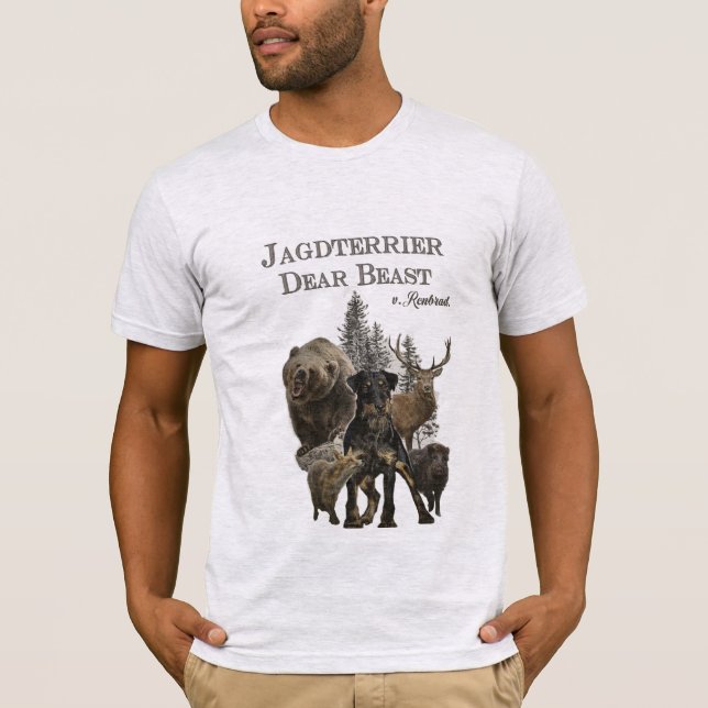 T-shirt Jagdterrier, Chère Bête c. (Devant)