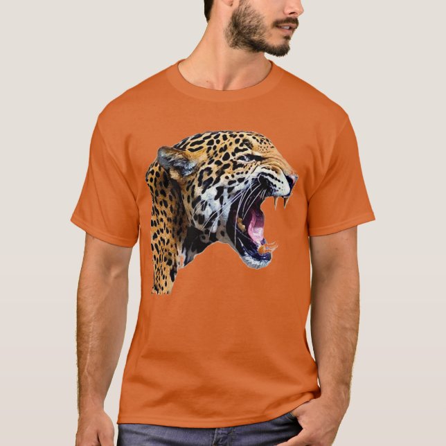 T-shirt Jaguar - Chat sauvage (Devant)