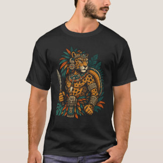 T-Shirt Jaguar Guerrier Tribal Vintage