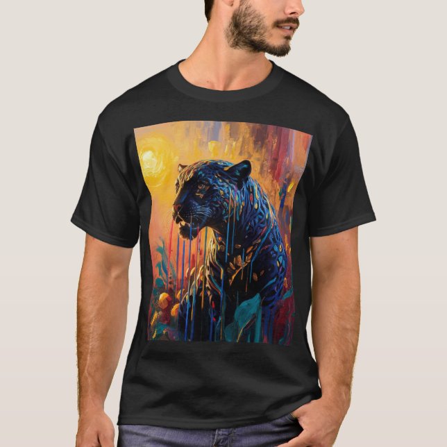 T-shirt Jaguar noir (Devant)