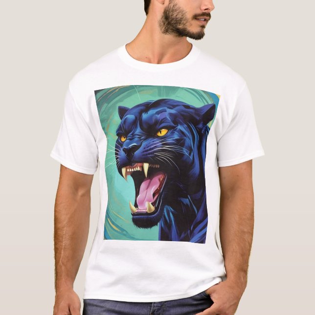 T-shirt Jaguar - Panthère noire (Devant)