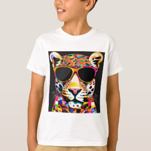 T-shirt Jaguar porte des lunettes de soleil