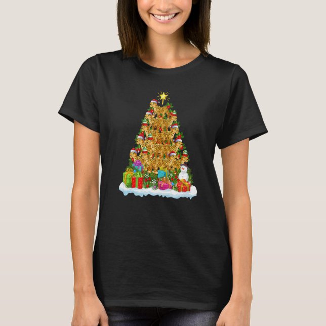 T-shirt Jaguar  Xmas Holiday  Jaguar Christmas Tree (Devant)