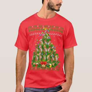 T-shirt Jaguar Xmas Lighting Tree Père Noël Jaguar Laid Ch