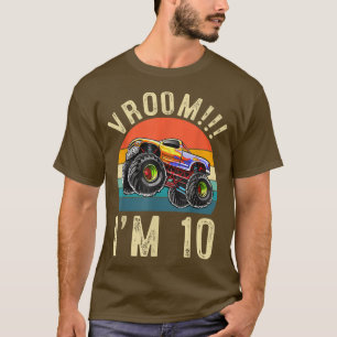T-shirt J'ai 10 ans Vroom 10e anniversaire Fête Camion C