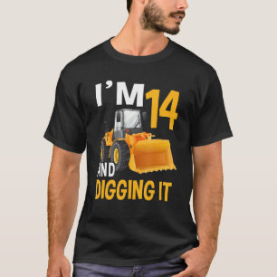 T-shirt J'ai 14 ans et je creuse 14 garçons 14e Anniversai