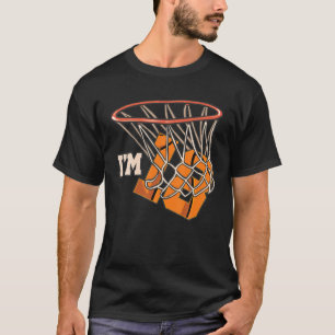 T-shirt J'ai 18 ans Thème de basket-ball Fête d'anniversai