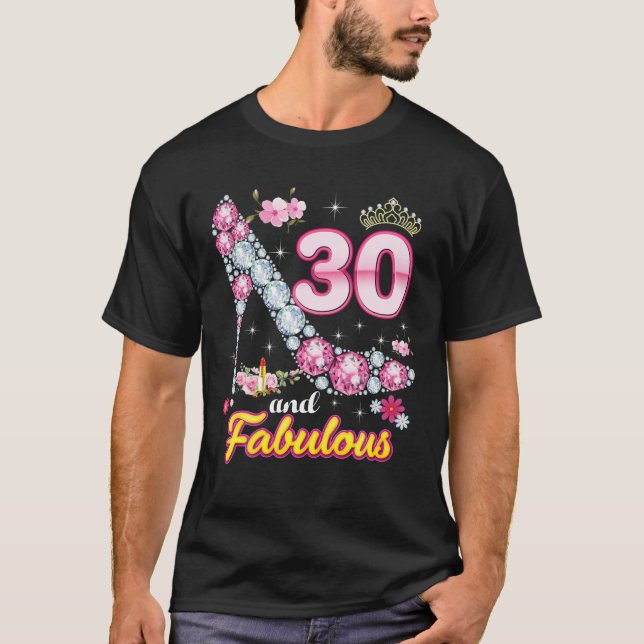 T-shirt J'ai 30 ans et fabuleux joyeux 30ème anniversaire (Devant)
