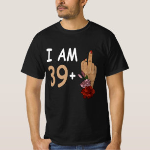 T-shirt J'Ai 39 Plus 1 Mid Doigt Pour Un 40E Anniversaire 