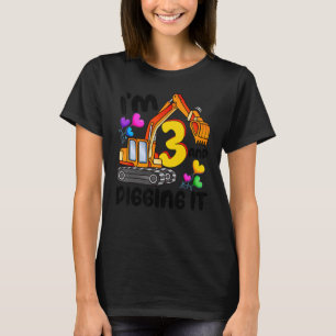 T-shirt J'ai 3 ans et creuser 3 ans garçons 3e anniversair