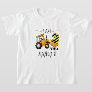 T-shirt J'ai 3 ans et je le creuse 3ème anniversaire Const