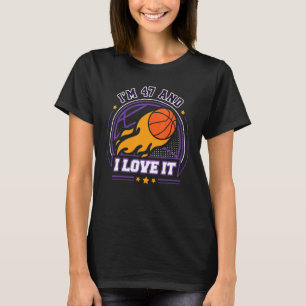T-shirt J'ai 47 ans et j'aime le basket-ball 47e anniversa